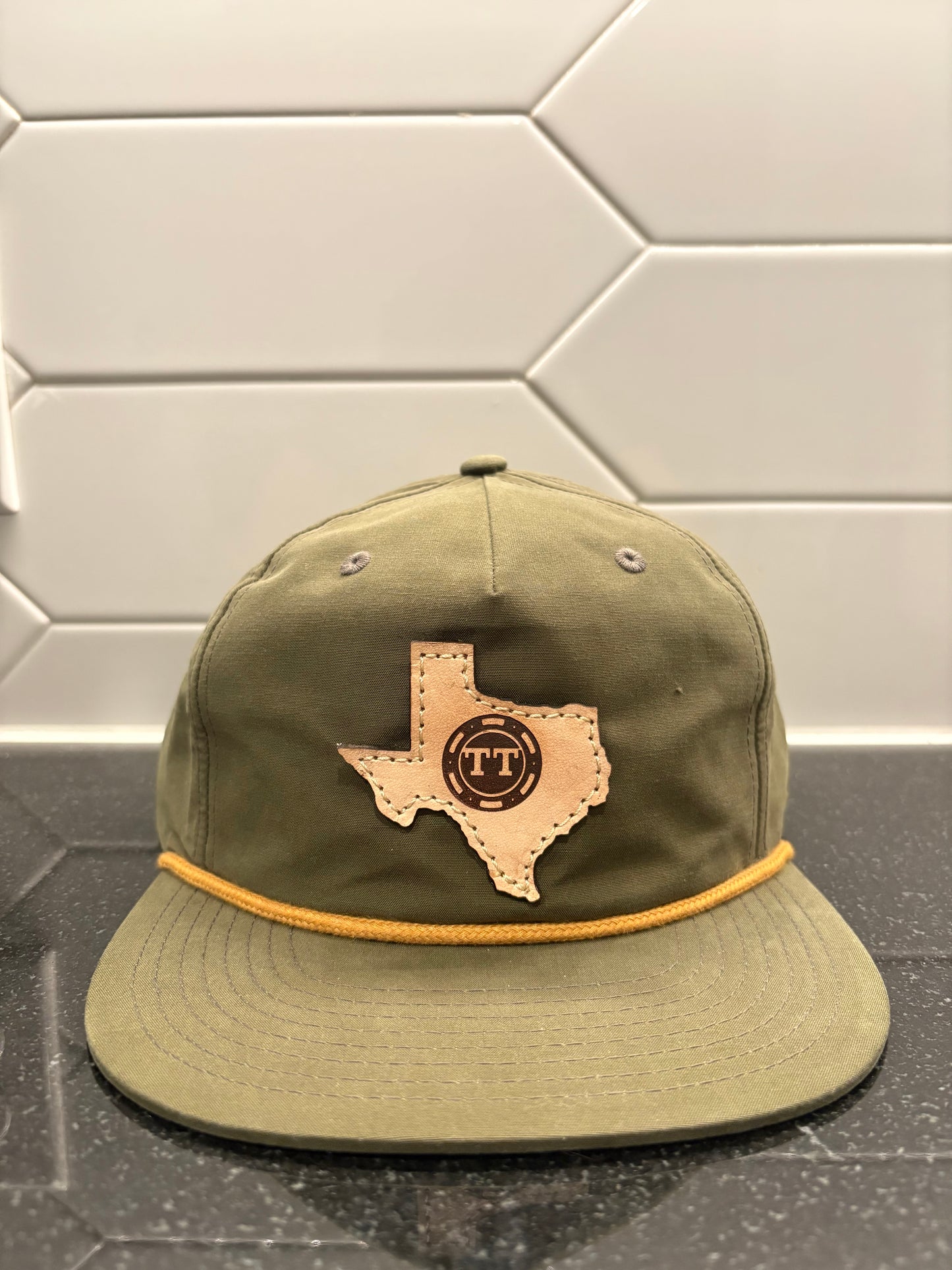TTO Texas Hat- Green (Light Leather)
