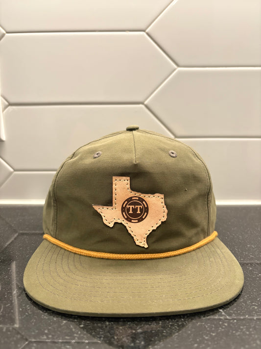 TTO Texas Hat- Green (Light Leather)