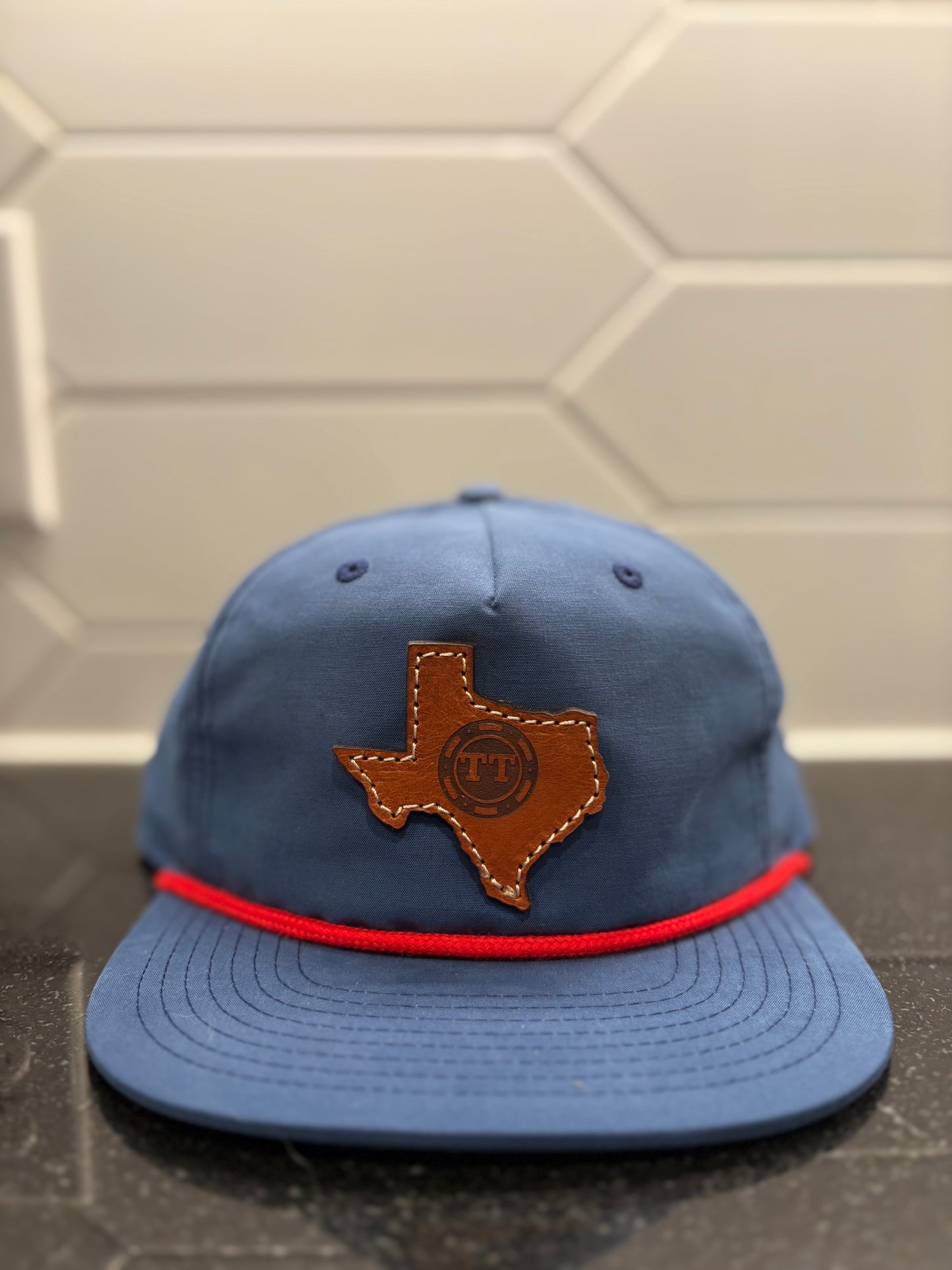TTO Texas Hat- Blue (Dark Leather)