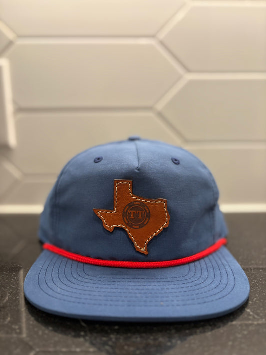 TTO Texas Hat- Blue (Dark Leather)