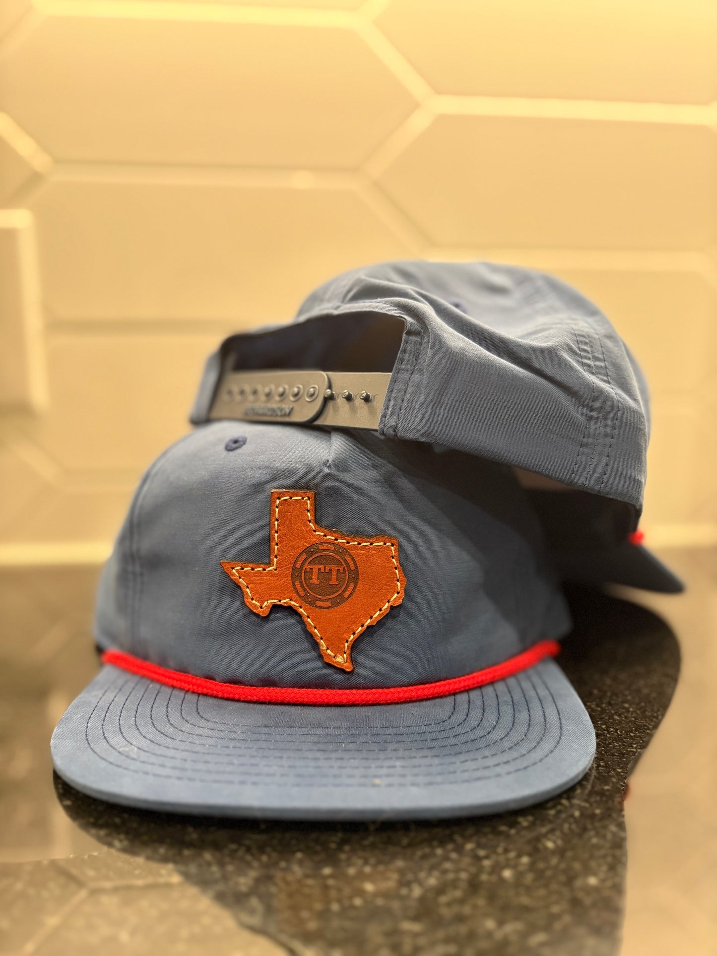 TTO Texas Hat- Blue (Dark Leather)