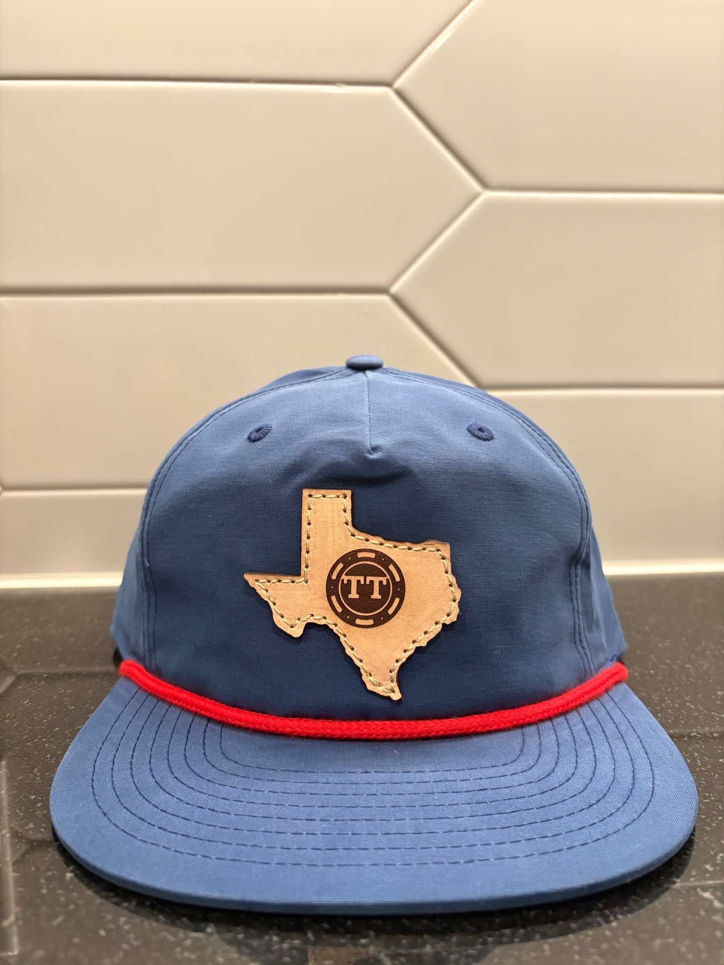 TTO texas Hat- Blue (Light Leather)