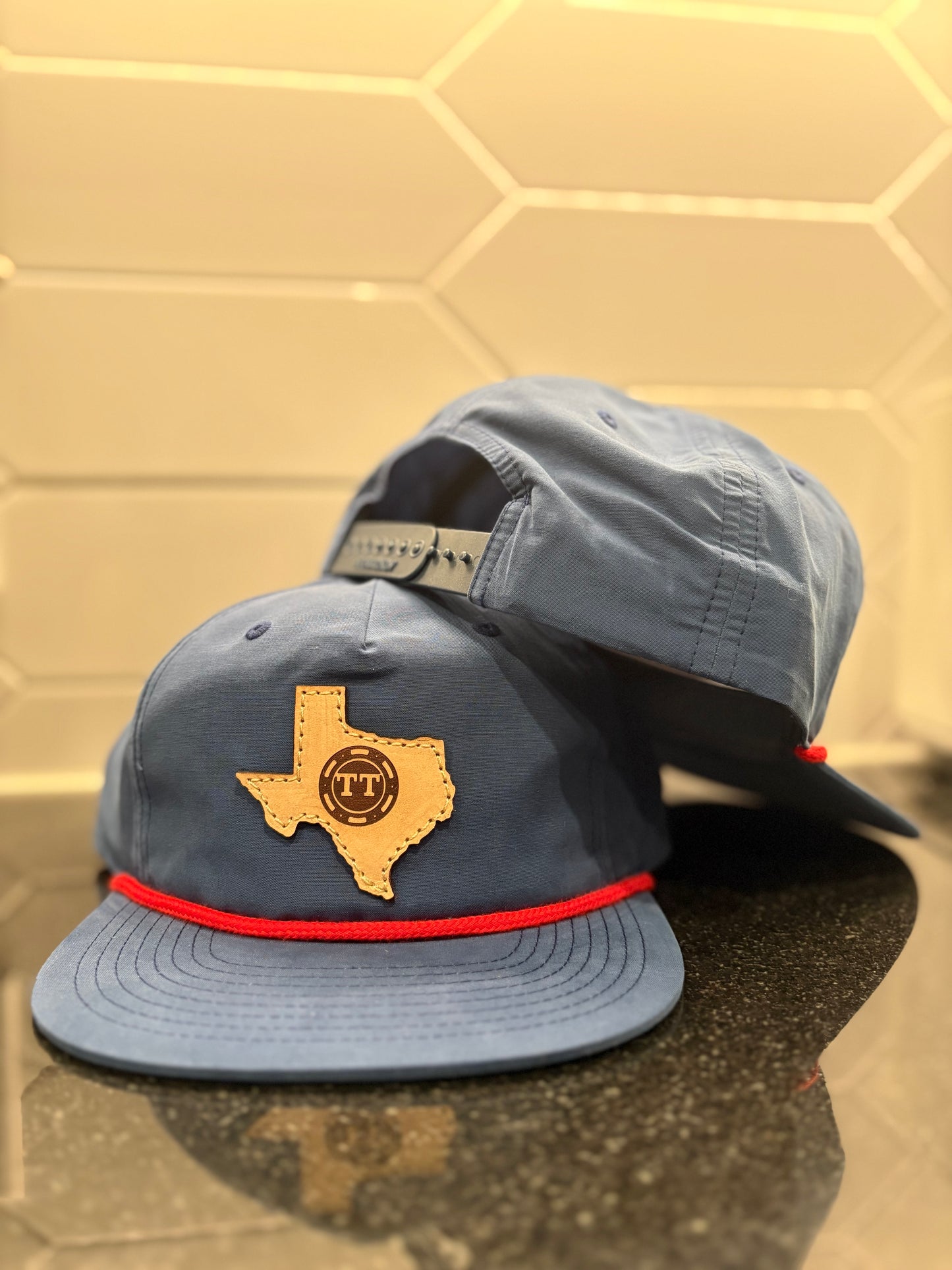 TTO texas Hat- Blue (Light Leather)